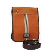 Pre-owned Canvas shoulder-bags Burberry Vintage , Orange , Dames