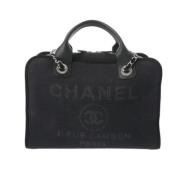 Pre-owned Canvas chanel-bags Chanel Vintage , Blue , Dames