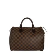 Pre-owned Canvas handbags Louis Vuitton Vintage , Brown , Dames