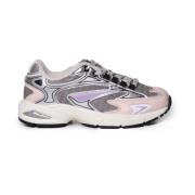 Mesh Rubber Sneakers Lila Roze Grijs D.a.t.e. , Multicolor , Dames