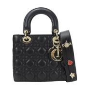 Pre-owned Leather dior-bags Dior Vintage , Black , Dames