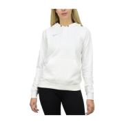 Geborduurde Logo Hoodie - Zwart Nike , White , Dames