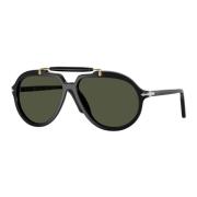 Klassieke zonnebril zwart Persol , Black , Heren