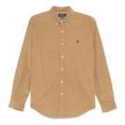 Katoenen shirt Ralph Lauren , Beige , Heren