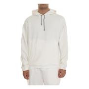 Casual Katoenen Sweatshirt voor Mannen Emporio Armani , White , Heren