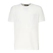 Witte Katoenen T-shirt met Ronde Kraag Dolce & Gabbana , White , Heren