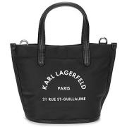 Dames Tas RSG Nylon Mini Tote Zwart Karl Lagerfeld , Black , Dames