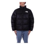 Zwarte Donsjas Logo Rits Zakken The North Face , Black , Heren