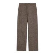 Bruine joggingbroek met trekkoord Max Mara , Brown , Dames