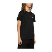 Zwart Katoenen Jersey T-Shirt met Logo Balmain , Black , Heren