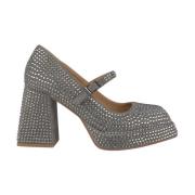 Schoenen met blokhak en strass Alma EN Pena , Gray , Dames