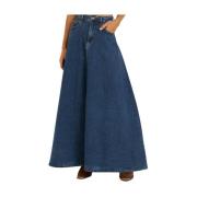 Denim cape rok Alma EN Pena , Blue , Dames