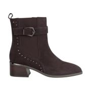 Platte enkellaars met studs Alma EN Pena , Brown , Dames