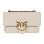 Witte Crossbody Tas Elegant Ontwerp Pinko , White , Dames