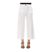 Viscose Blend Broek Marella , White , Dames