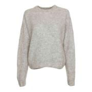 Alpaca Oversized Gebreide Trui Drykorn , Gray , Dames