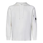 Witte Wollen Hoodie Aw24 C.p. Company , White , Heren