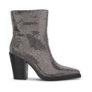 Enkellaars met hak bedekt met strass Alma EN Pena , Gray , Dames