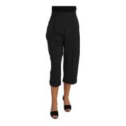 Zwarte gestippelde broek Dolce & Gabbana , Black , Dames