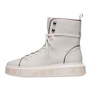 Leather boots Juliette Voile Blanche , White , Dames