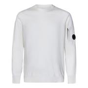 Witte Crewneck Sweater Aw24 C.p. Company , White , Heren