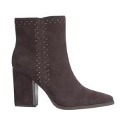 Side zip studded bootie Alma EN Pena , Gray , Dames