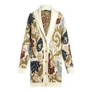 Beige Paisley Maxi Vest Gebreide kleding Etro , Multicolor , Dames