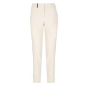 Ivoor Broek met Riemlussen Peserico , Beige , Dames