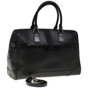 Pre-owned Leather handbags Louis Vuitton Vintage , Black , Dames