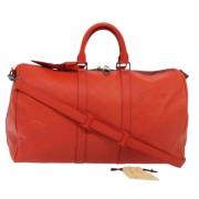 Pre-owned Leather louis-vuitton-bags Louis Vuitton Vintage , Orange , ...