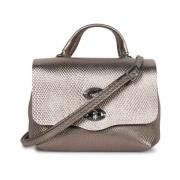 Crossbodytas van gestructureerd leer Zanellato , Gray , Dames