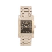 Pre-owned Metal watches Fendi Vintage , Gray , Dames