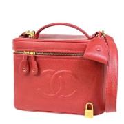 Pre-owned Leather chanel-bags Chanel Vintage , Red , Dames