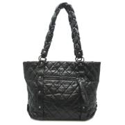 Pre-owned Leather chanel-bags Chanel Vintage , Black , Dames