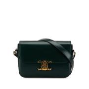 Pre-owned Leather crossbody-bags Celine Vintage , Green , Dames