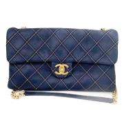 Pre-owned Fabric chanel-bags Chanel Vintage , Blue , Dames