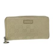 Pre-owned Canvas wallets Gucci Vintage , Beige , Dames