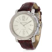 Pre-owned Metal watches Bvlgari Vintage , Gray , Dames