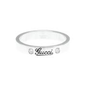 Pre-owned White Gold rings Gucci Vintage , Gray , Dames