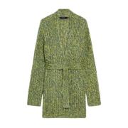 Oversized Vest met V-hals Max Mara Weekend , Green , Dames