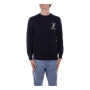 Logo Front Sweaters Saint Barth , Blue , Heren