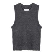 Stijlvolle Tanktop voor Vrouwen Maison Margiela , Gray , Dames