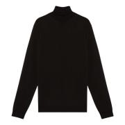 Trui met een zoete stijl Roberto Collina , Black , Heren