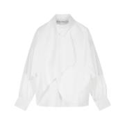 Vogel Chemise met Gerimpelde Kraag Margaux Lonnberg , White , Dames