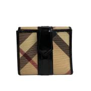 Pre-owned Leather wallets Burberry Vintage , Black , Dames