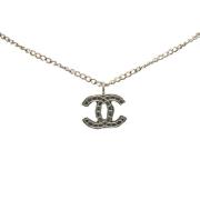 Pre-owned Silver necklaces Chanel Vintage , Gray , Dames