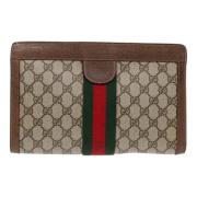 Pre-owned Canvas gucci-bags Gucci Vintage , Beige , Dames