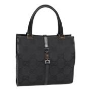 Pre-owned Canvas handbags Gucci Vintage , Black , Dames