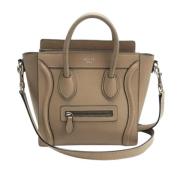 Pre-owned Leather celine-bags Celine Vintage , Beige , Dames