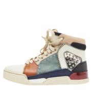 Pre-owned Leather sneakers Christian Louboutin Pre-owned , Multicolor ...